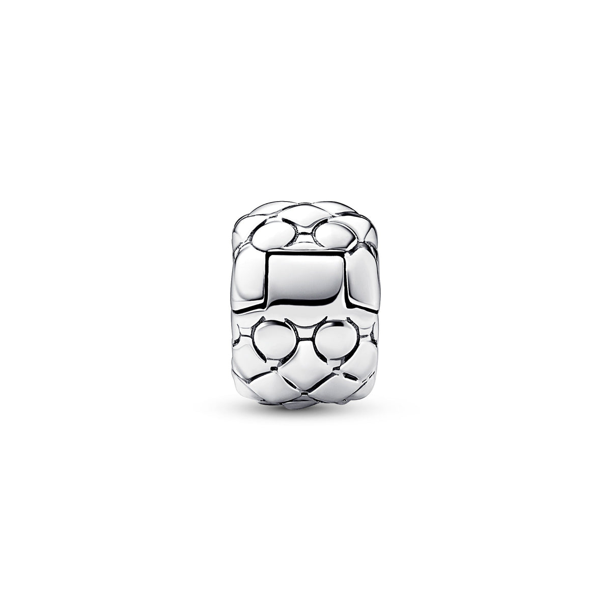 Clip Charm – Sterling Silver – Studded