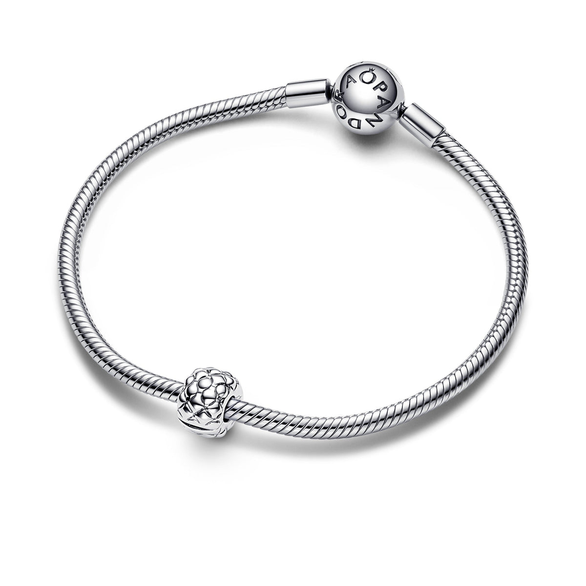 Clip Charm – Sterling Silver – Studded