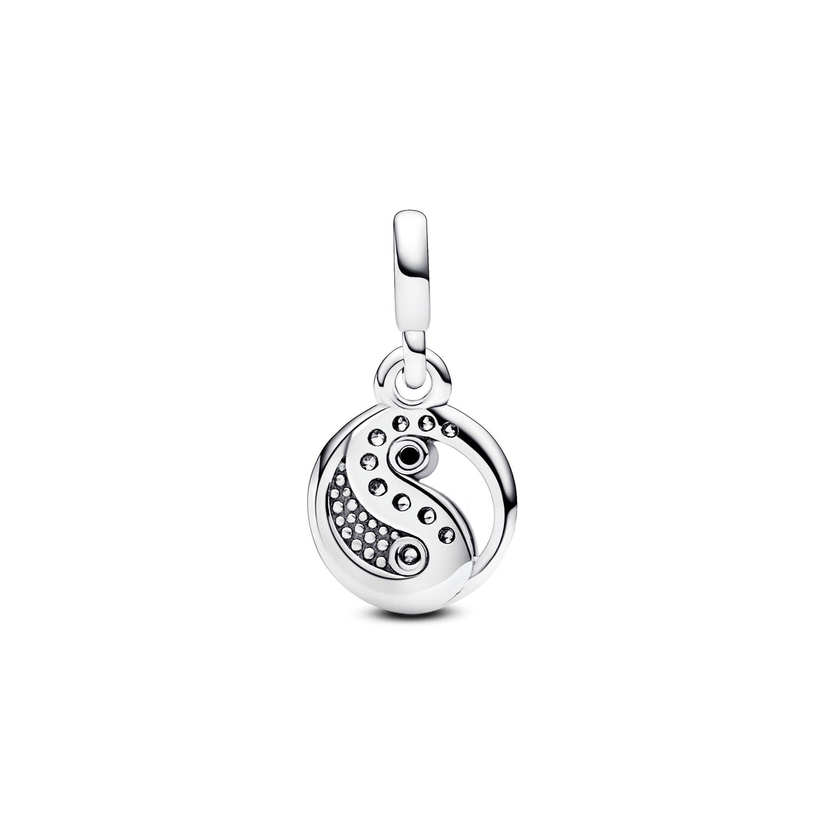 Charm – Sterling Silver – Pandora ME Sparkling Yin & Yang Mini Dangle