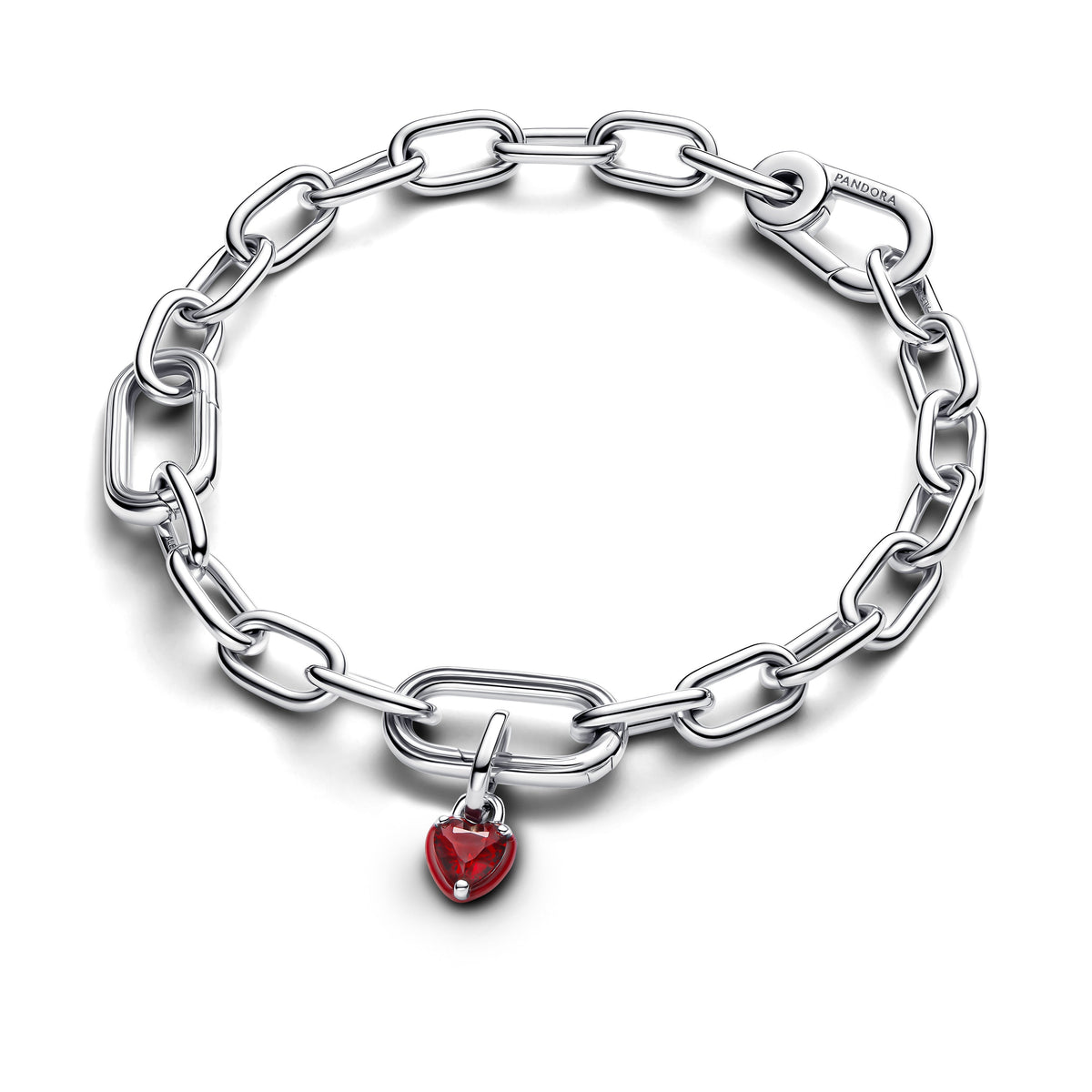 Dangle Charm – Sterling Silver – Red Chakra Heart Mini