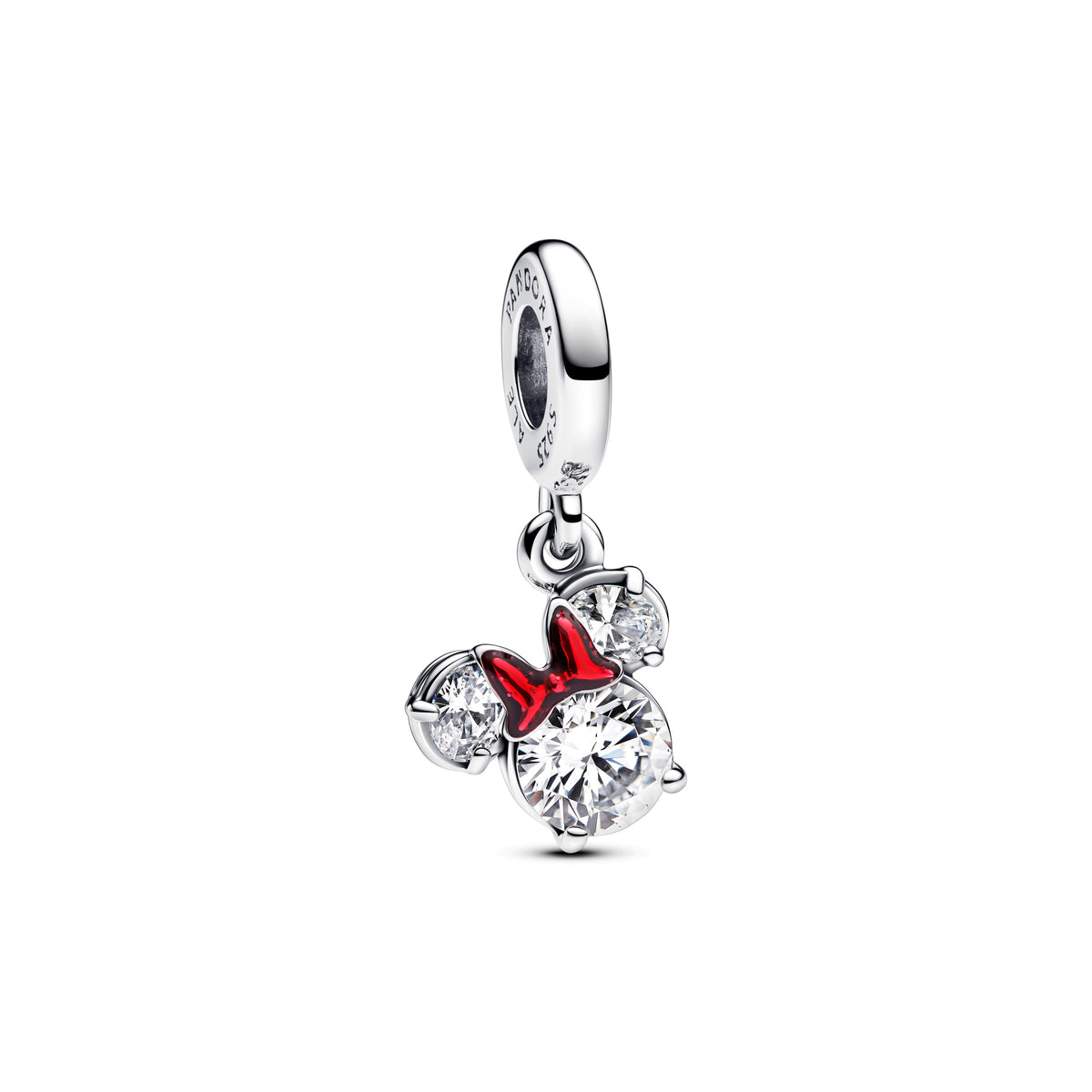 Dangle Charm – Sterling Silver – Disney Minnie Mouse Silhouette