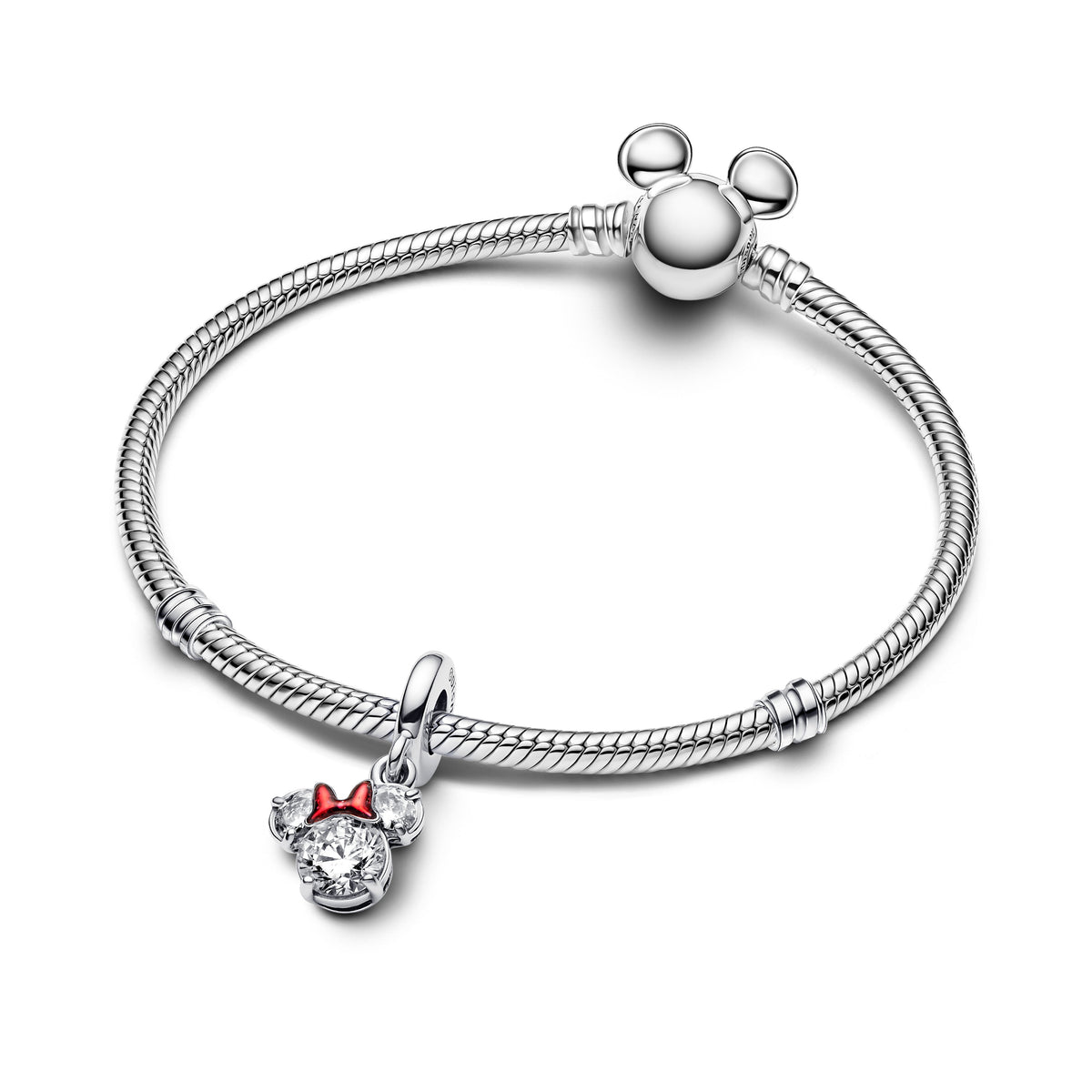 Dangle Charm – Sterling Silver – Disney Minnie Mouse Silhouette