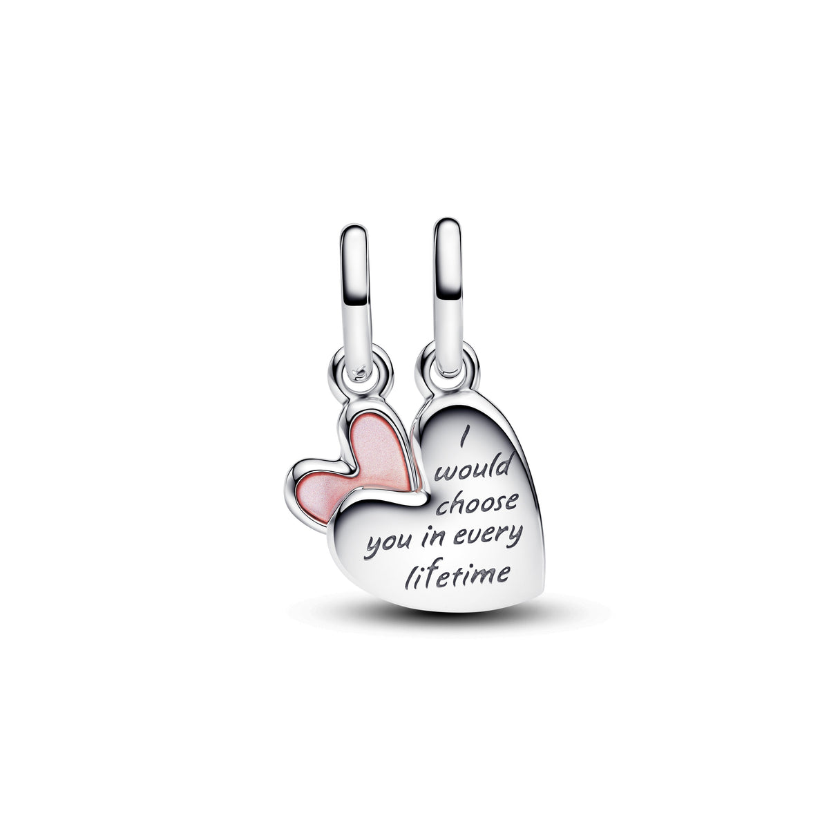 Dangle Charm – Sterling Silver – Splittable Mother & Daughter