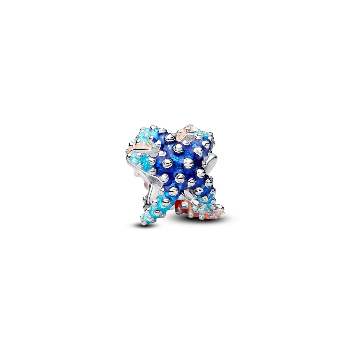 Mini Charm – Sterling Silver – Colorful Starfish