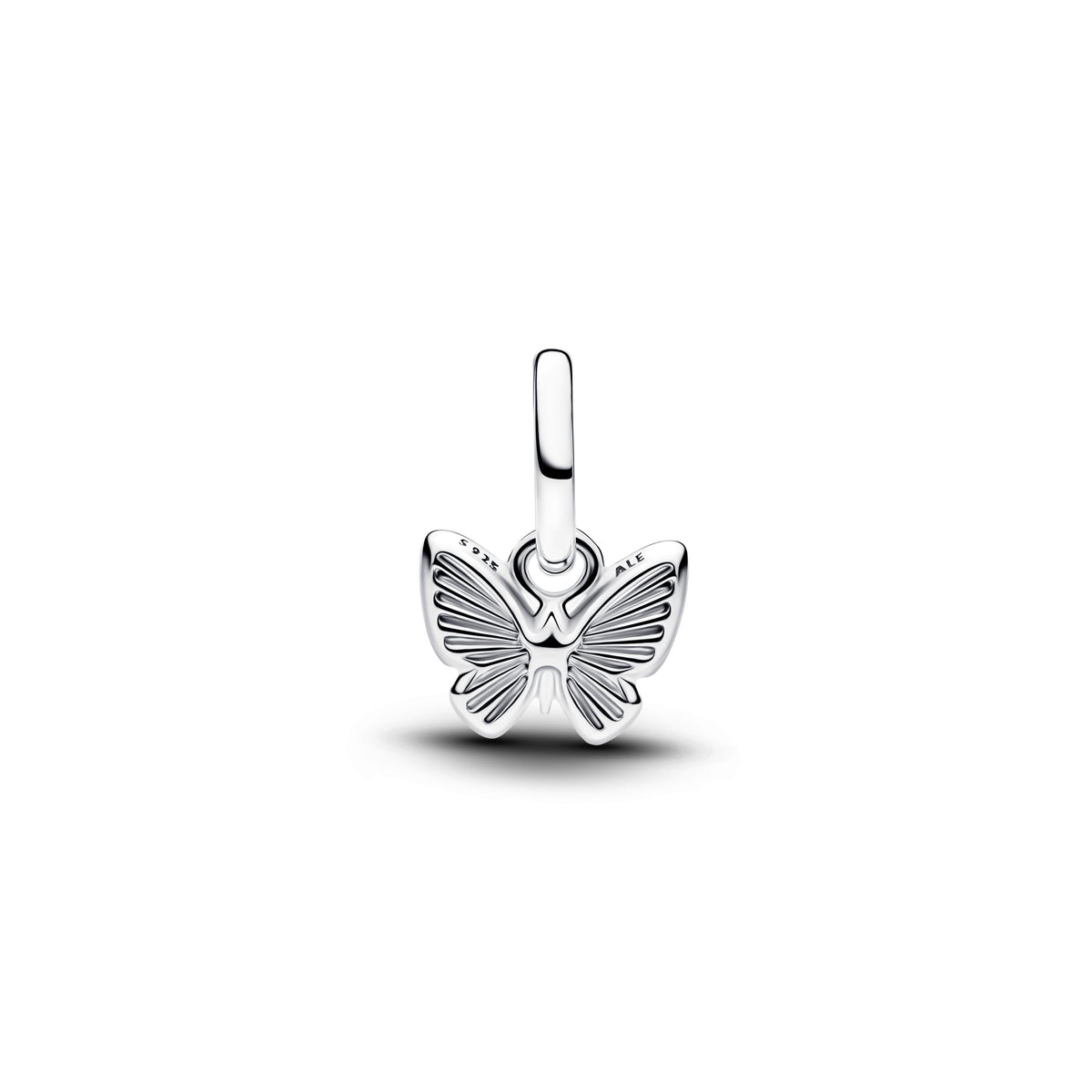 Dangle Charm – Sterling Silver – Pink Butterfly Mini