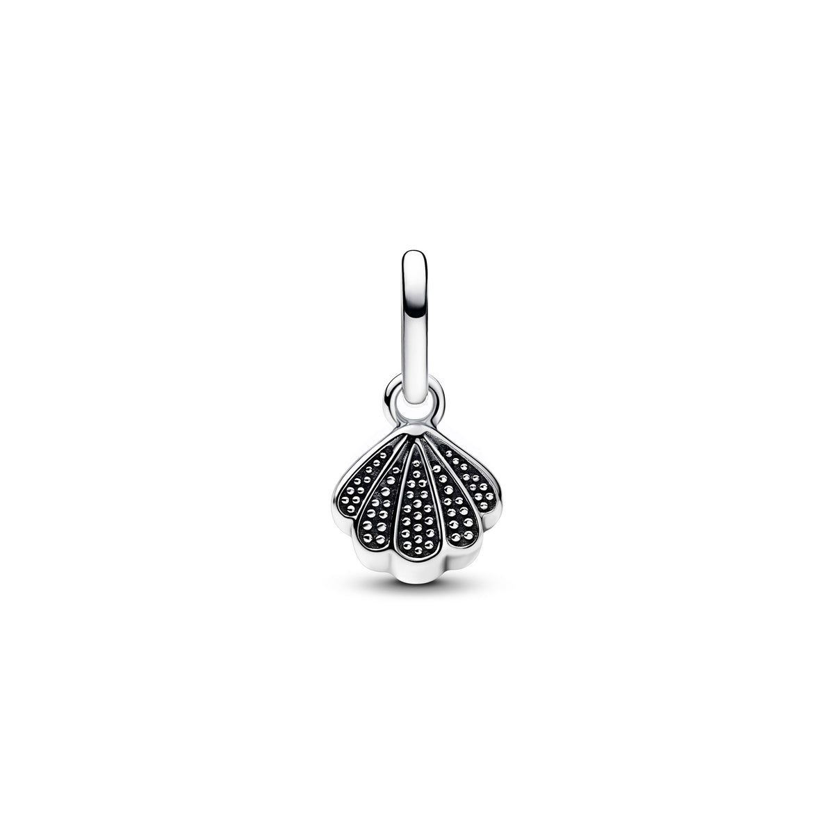 Dangle Charm – Sterling Silver – Sparkling Shell Mini
