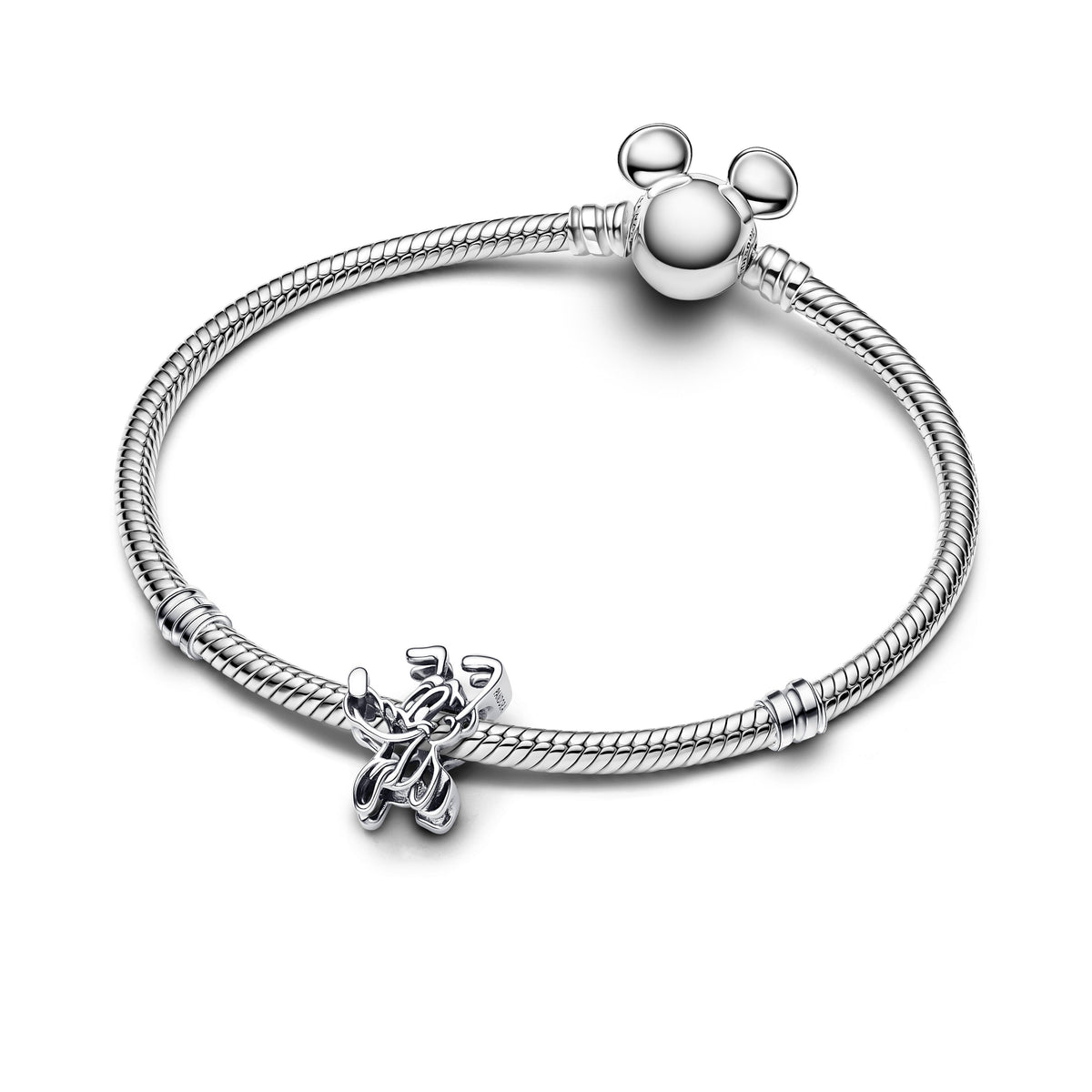 Charm – Sterling Silver – Disney Pluto Openwork