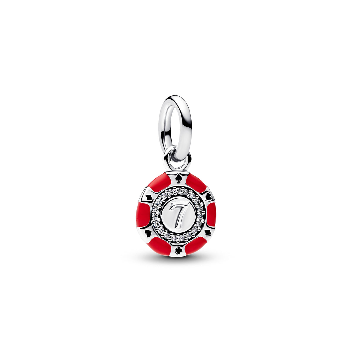 Dangle Charm – Sterling Silver – Lucky Chip