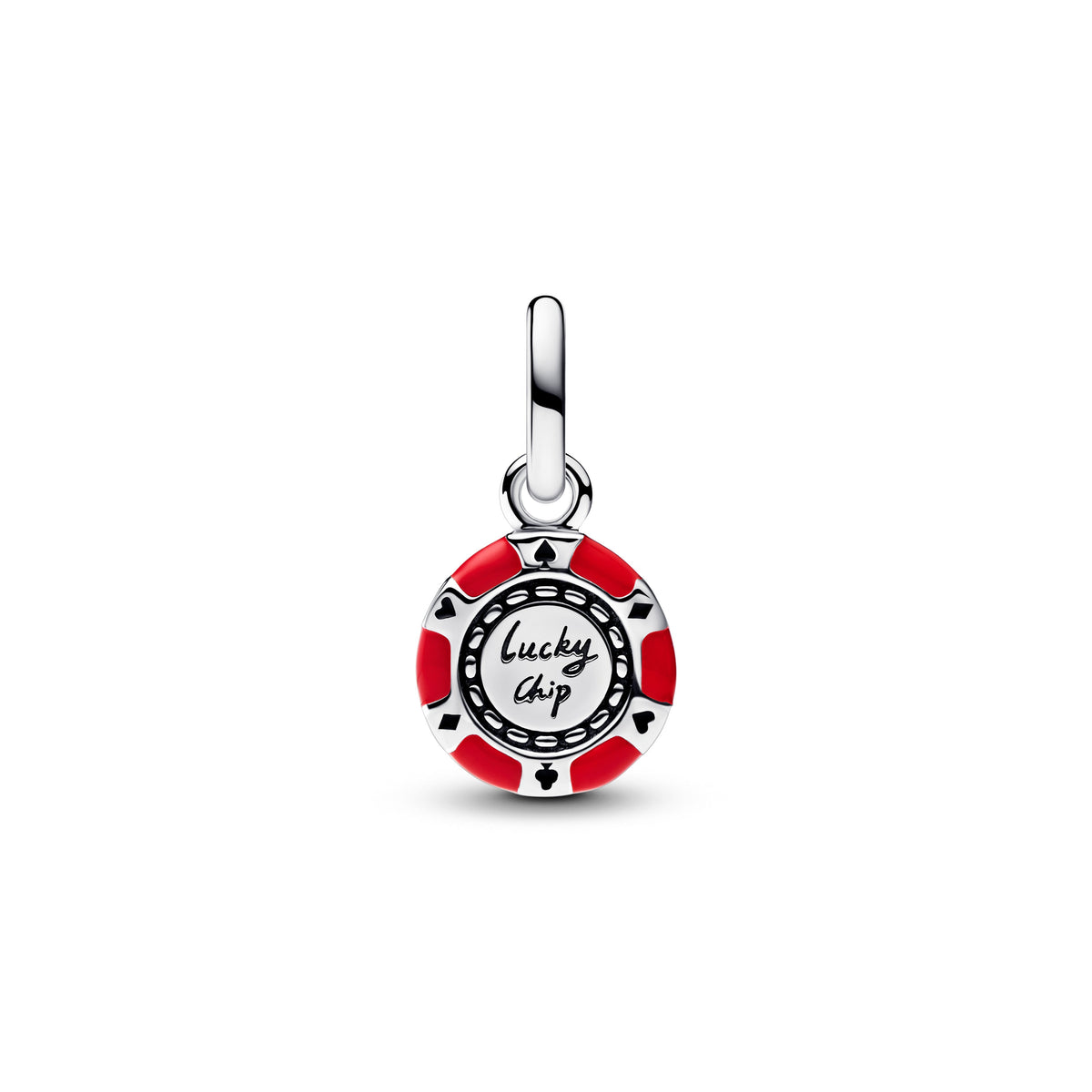 Dangle Charm – Sterling Silver – Lucky Chip