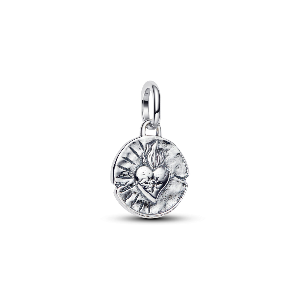 Charm – Sterling Silver – Heart Medallion