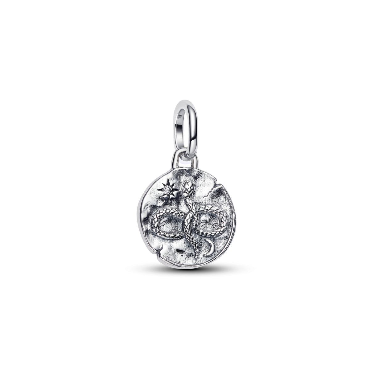 Charm – Sterling Silver – Infinity Snake Medallion