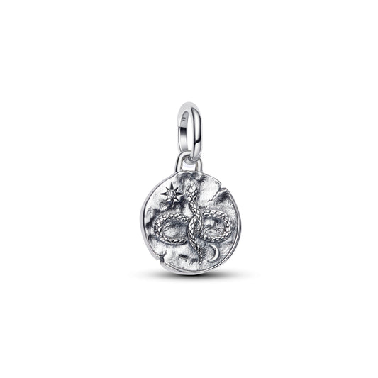 Charm – Sterling Silver – Infinity Snake Medallion