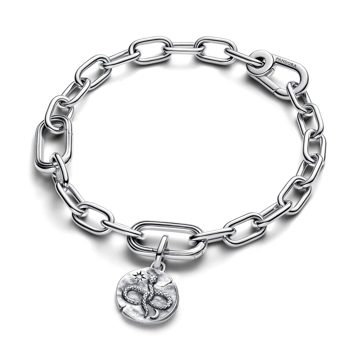 Charm – Sterling Silver – Infinity Snake Medallion