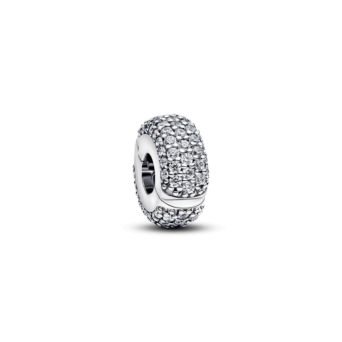Clip Charm – Sterling Silver – Pavé