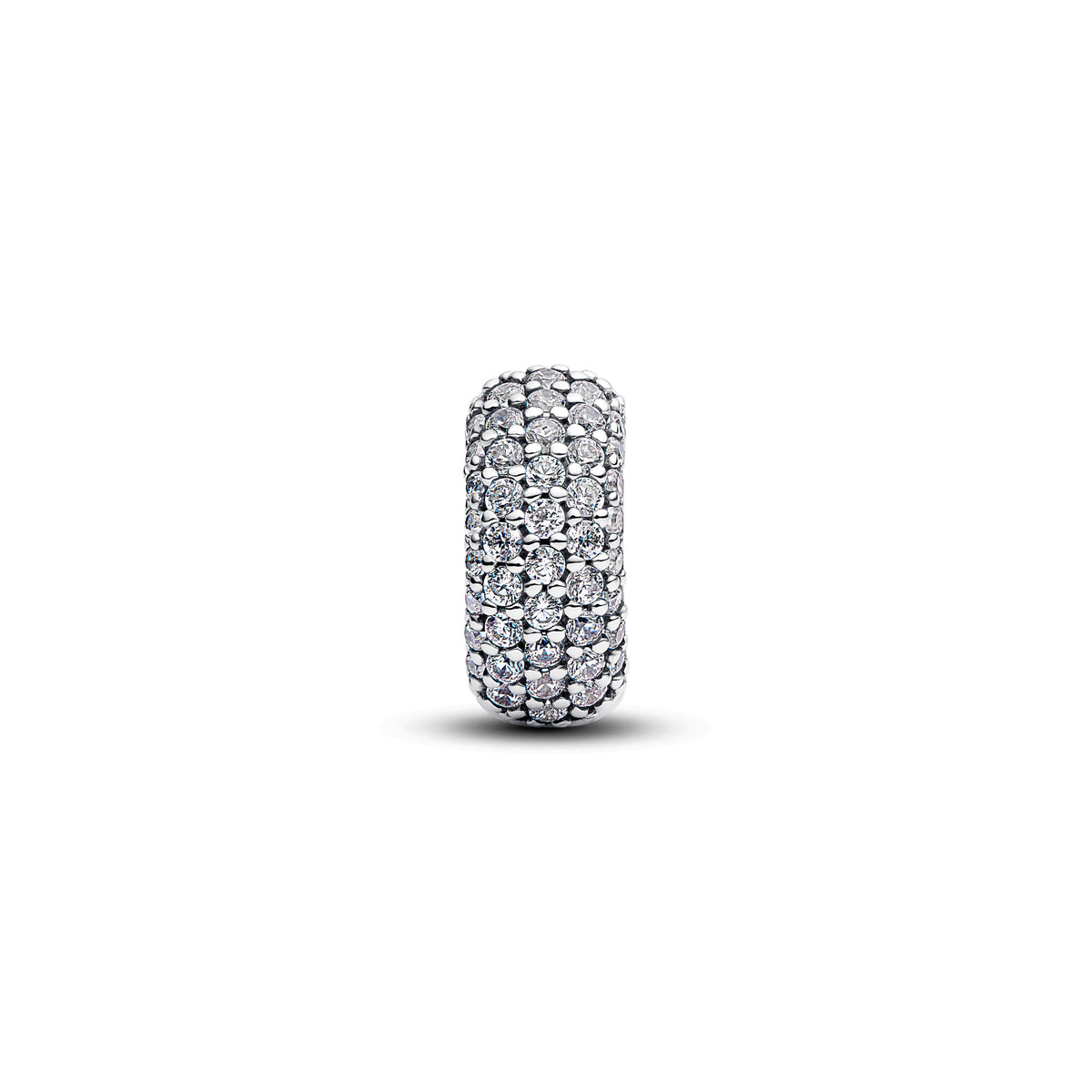 Clip Charm – Sterling Silver – Pavé