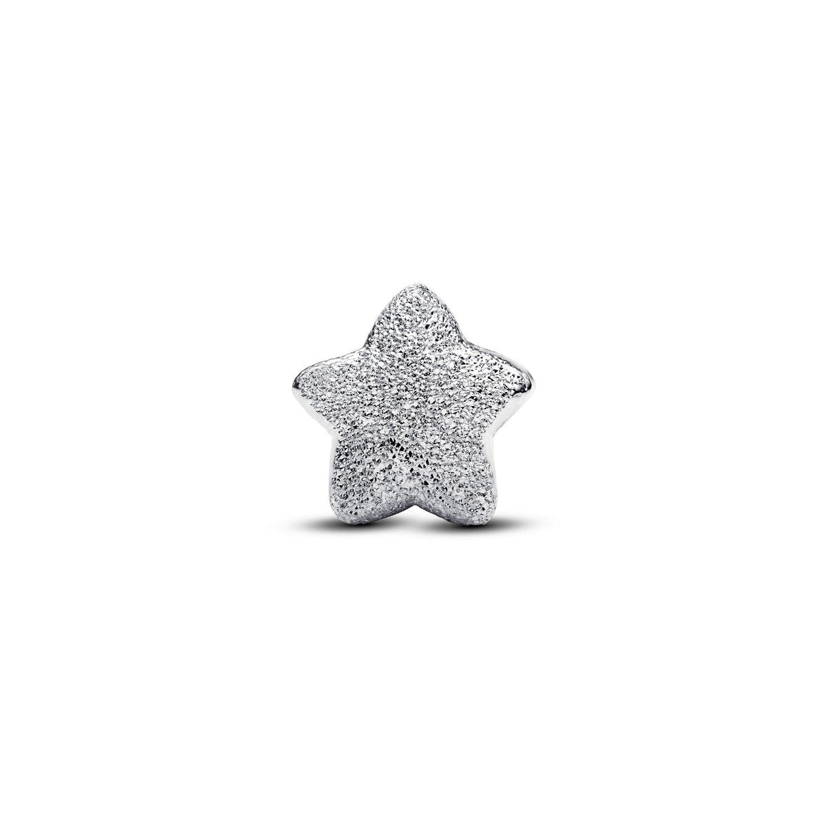 Mini Charm – Sterling Silver – Textured Star