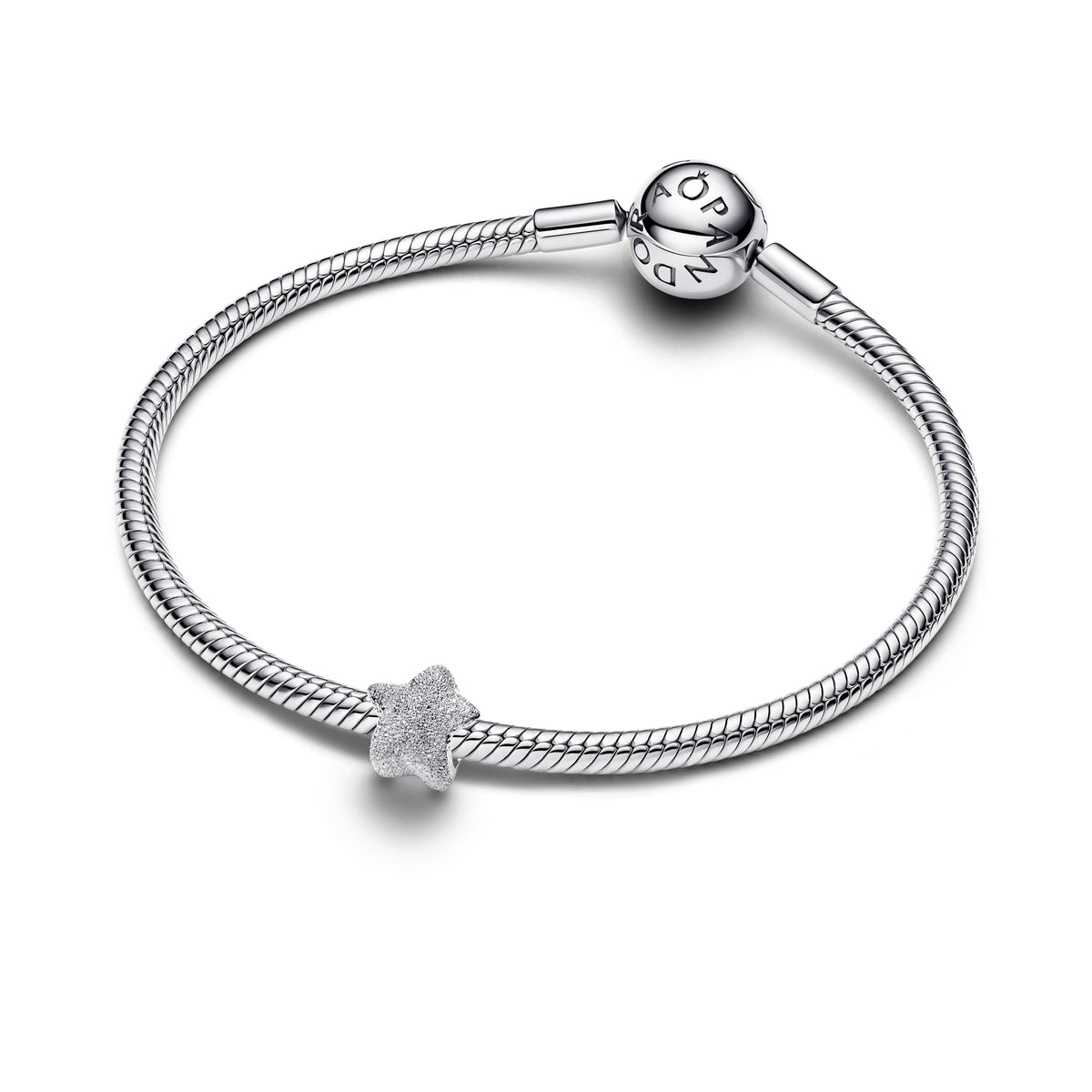 Mini Charm – Sterling Silver – Textured Star