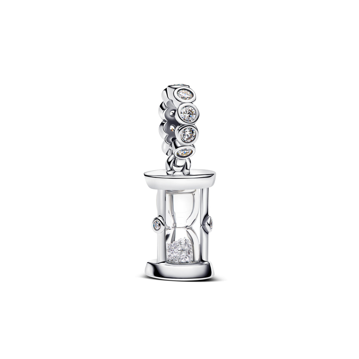 Dangle Charm – Sterling Silver – Hourglass