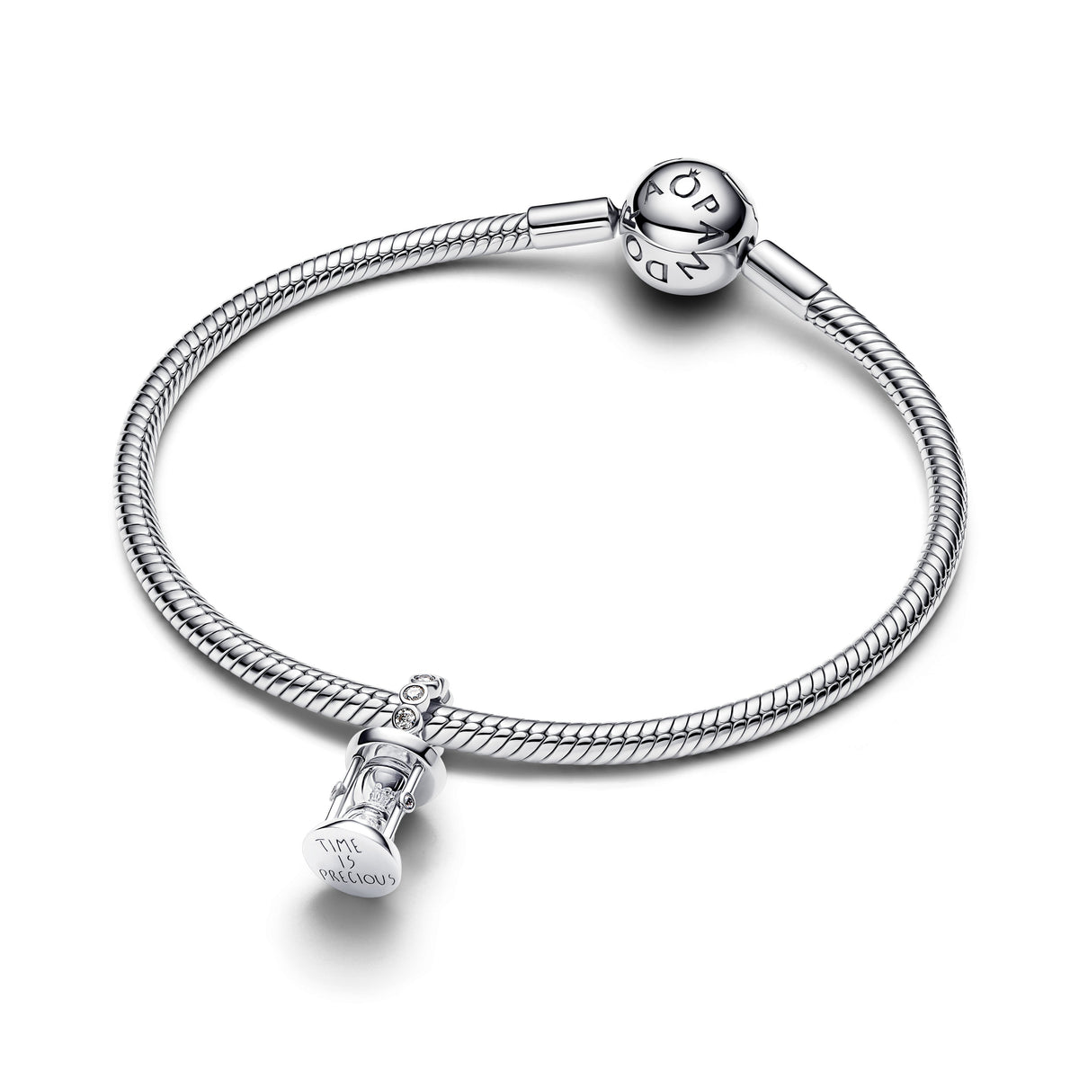 Dangle Charm – Sterling Silver – Hourglass