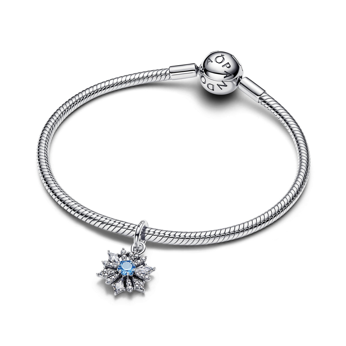 Dangle Charm – Sterling Silver – Disney Frozen Queen Elsa Snowflake