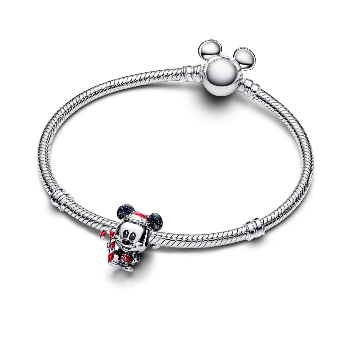 Charm – Sterling Silver – Disney Mickey Mouse Holiday