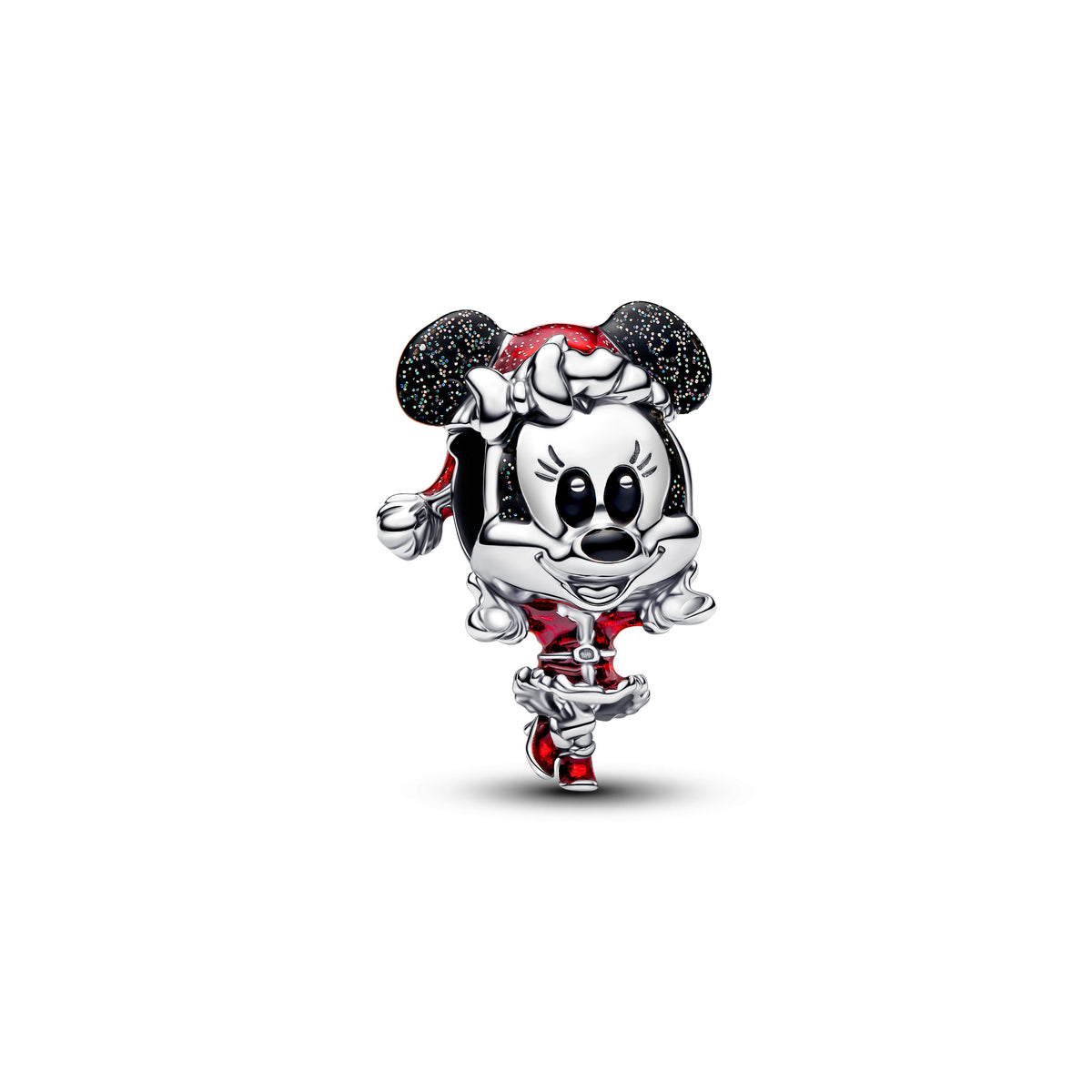 Charm – Sterling Silver – Disney Minnie Mouse Holiday