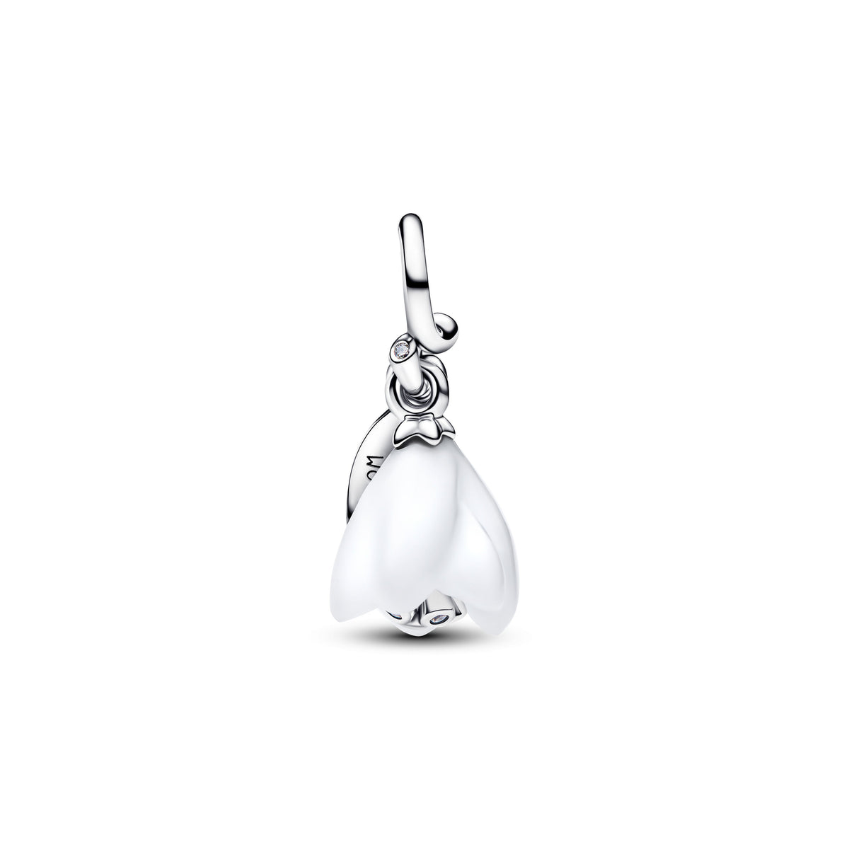 Dangle Charm – Sterling Silver – Snowdrop Flower