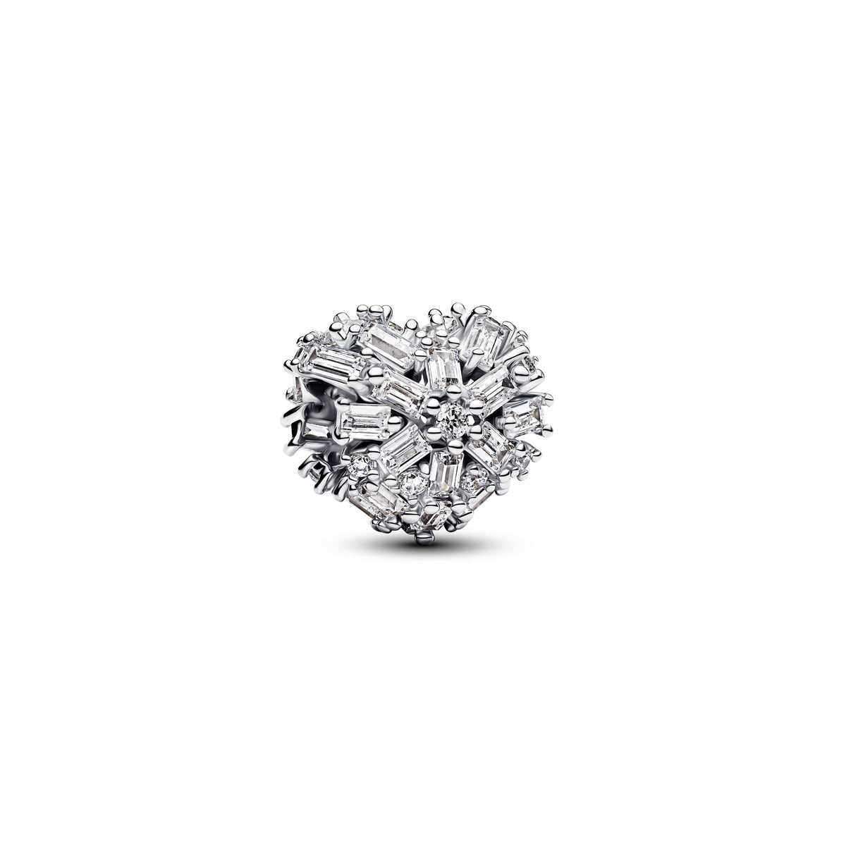 Charm – Sterling Silver – Sparkling Heart