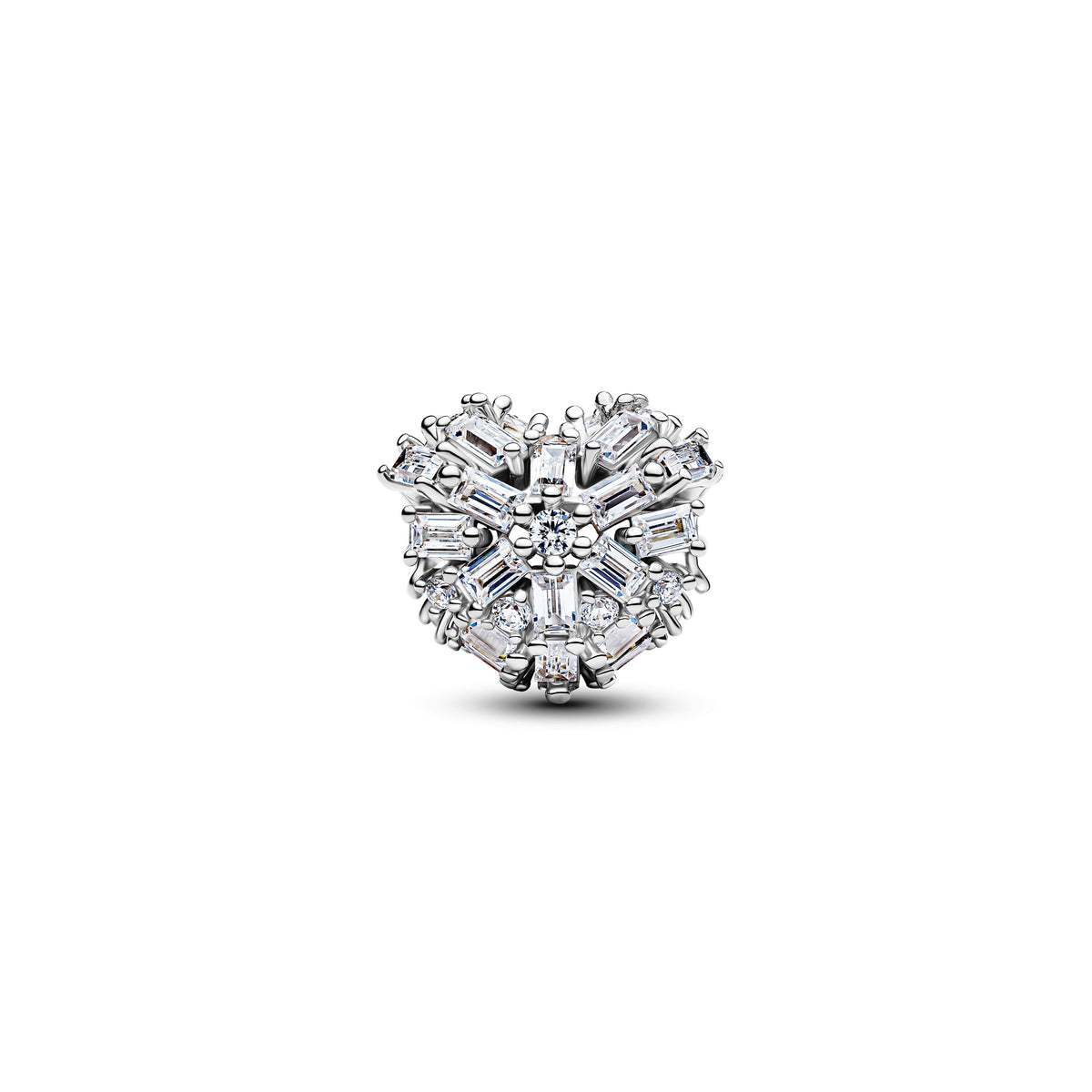 Charm – Sterling Silver – Sparkling Heart