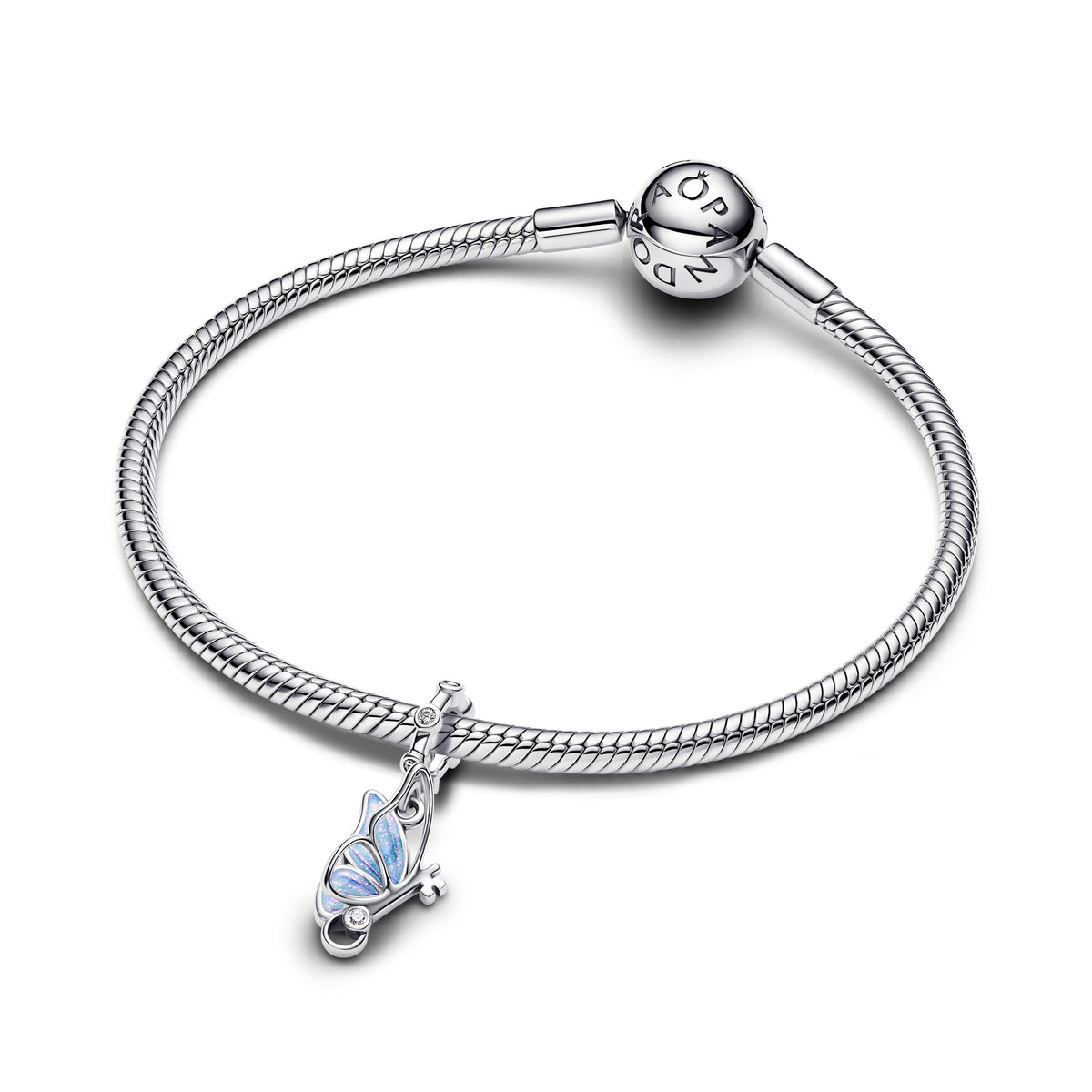 Dangle Charm – Sterling Silver – Winged