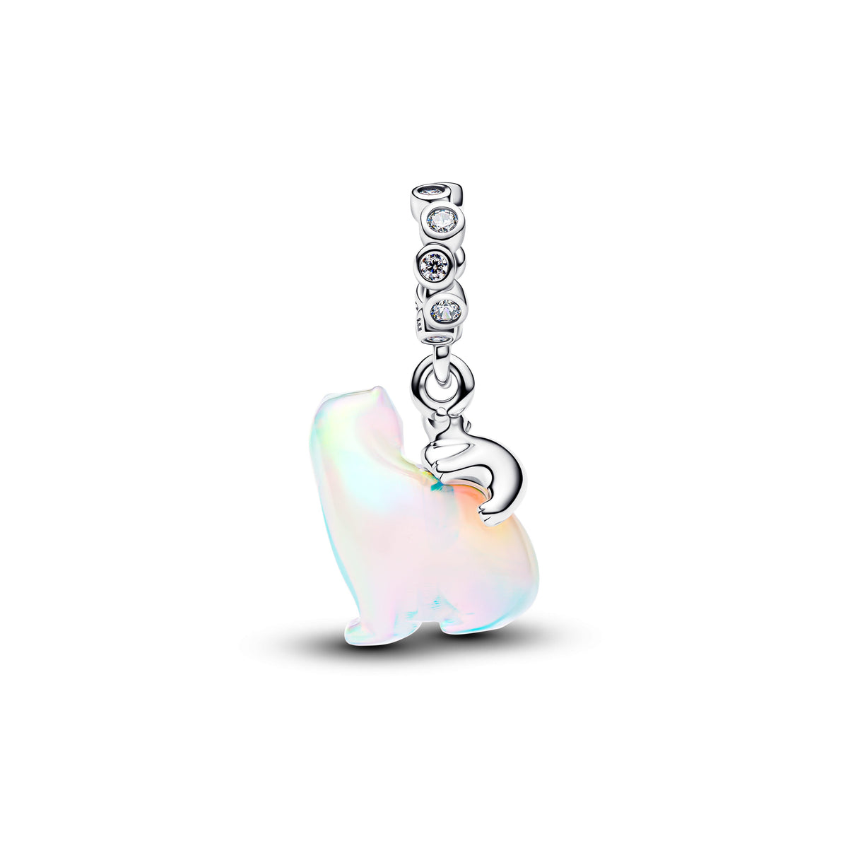 Dangle Charm – Sterling Silver – Polar Bear Mother & Cub