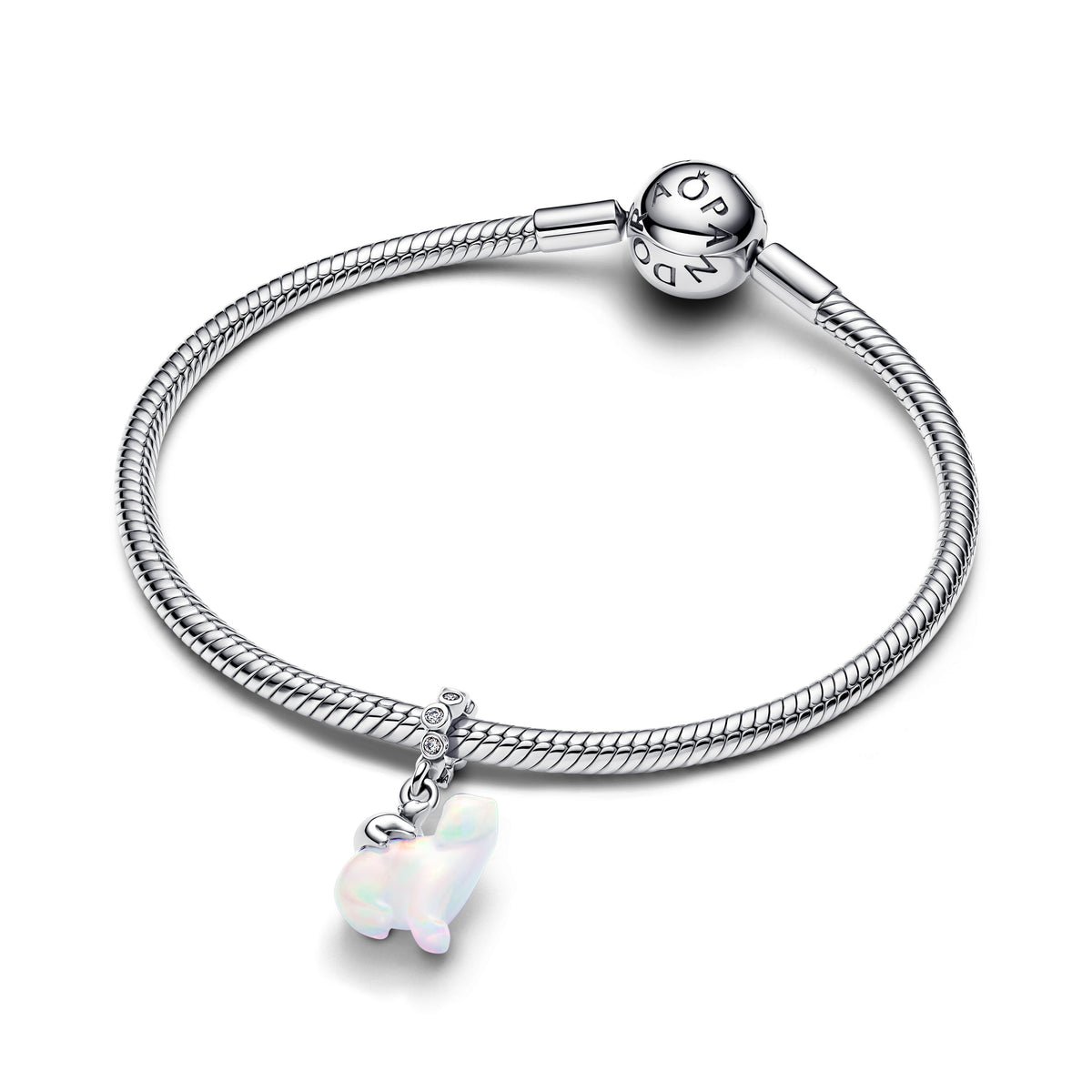 Dangle Charm – Sterling Silver – Polar Bear Mother & Cub