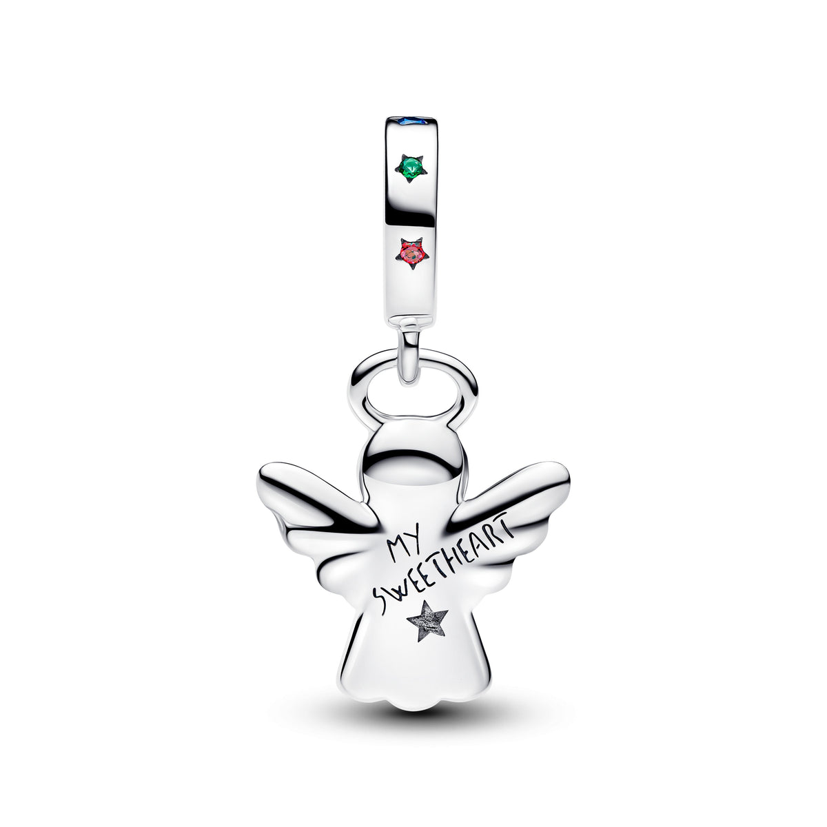 Dangle Charm – Sterling Silver – Gingerbread Angel