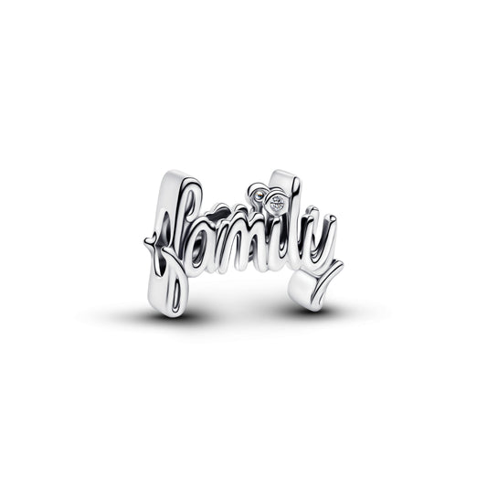 Charm – Sterling Silver – Handwritten Family