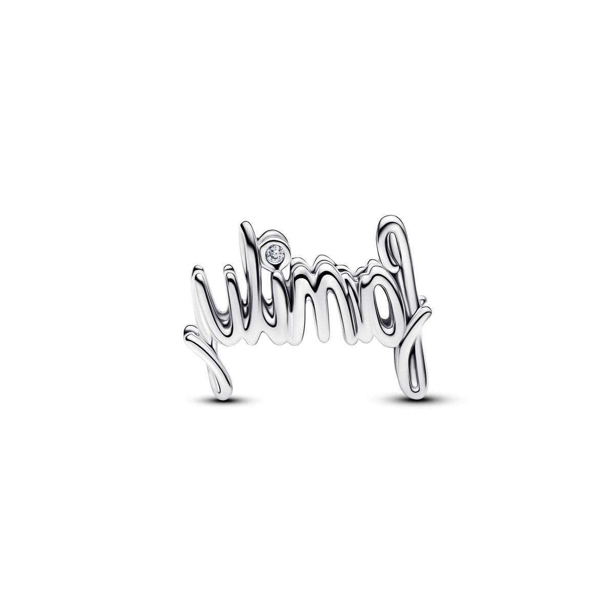 Charm – Sterling Silver – Handwritten Family