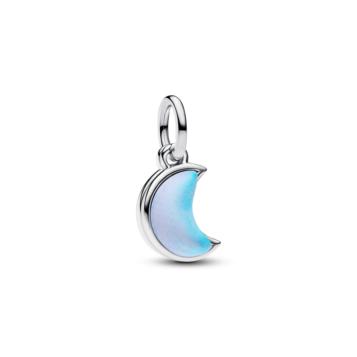 Dangle Charm – Sterling Silver – Crescent Moon Double