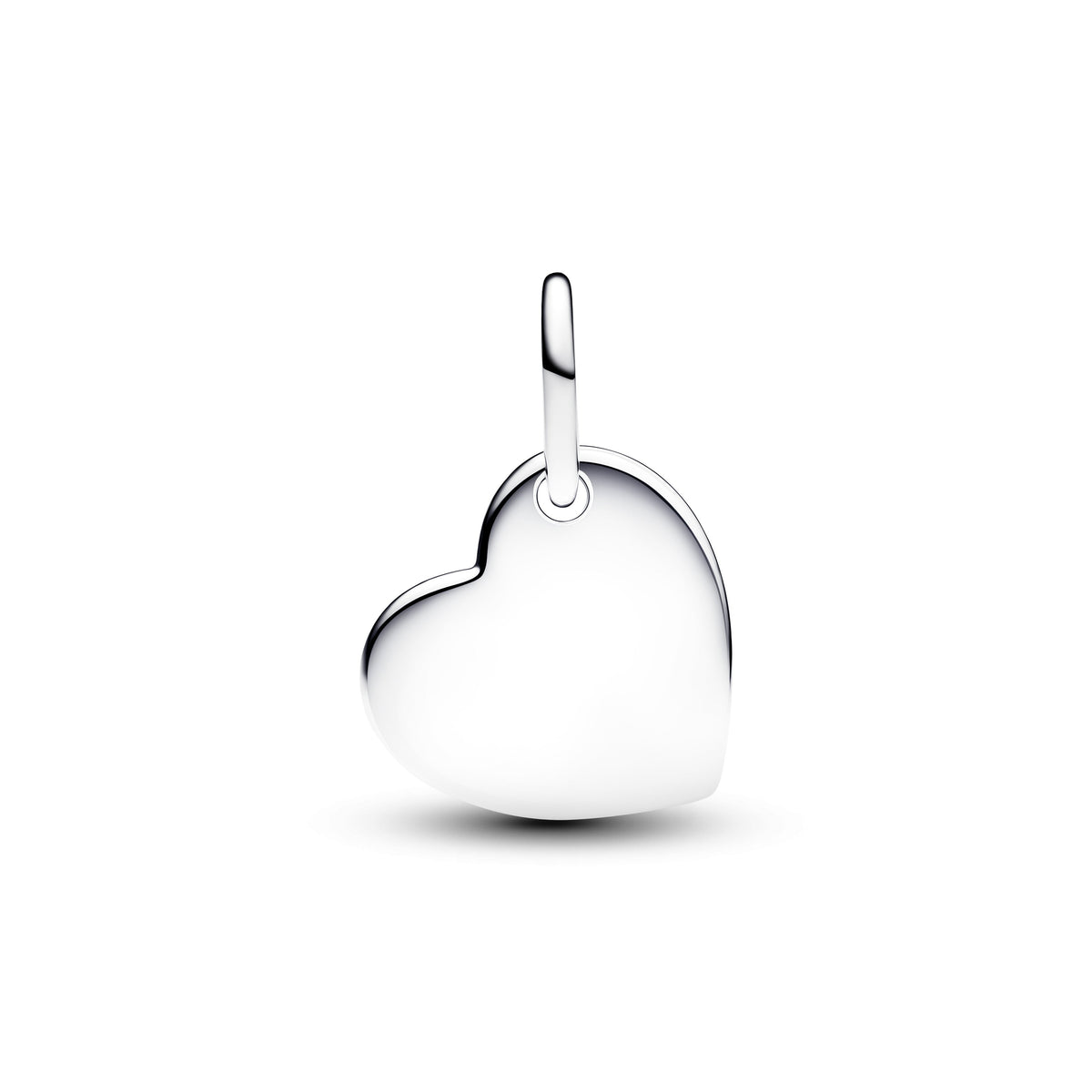 Dangle Charm – Sterling Silver – Engravable Heart Turquoise Blue Stone