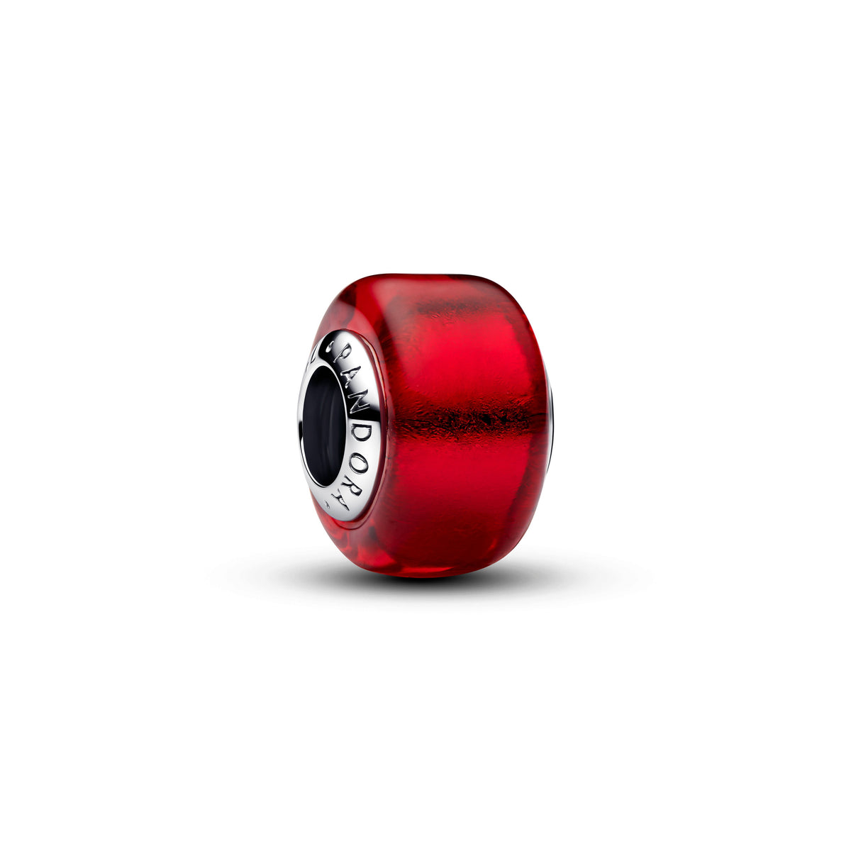 Charm – Sterling Silver – Red Murano Glass