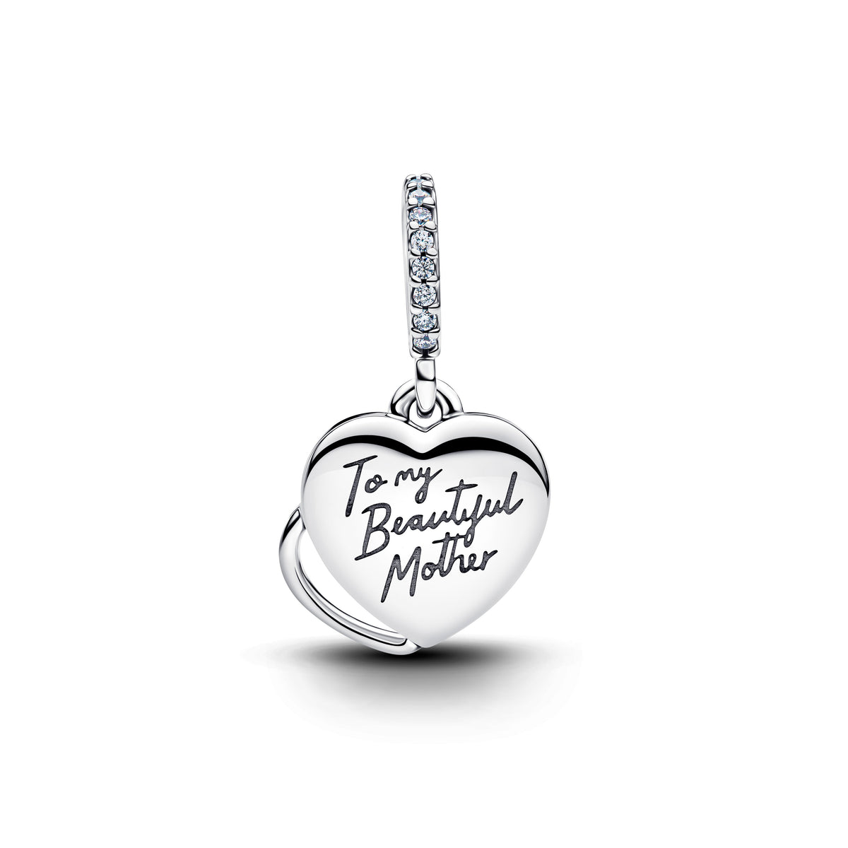 Dangle Charm – Sterling Silver – Beautiful Mother Double