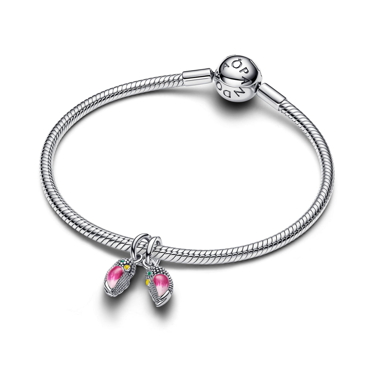 Dangle Charm – Sterling Silver – Love Birds Splittable