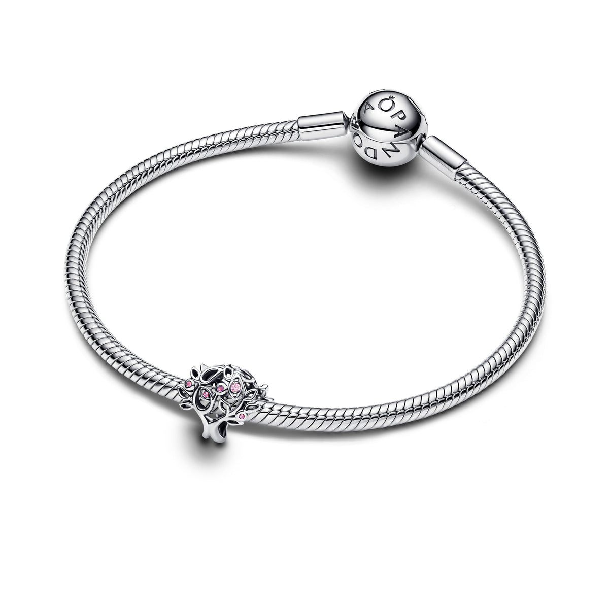 Charm – Sterling Silver – Family Tree Openwork