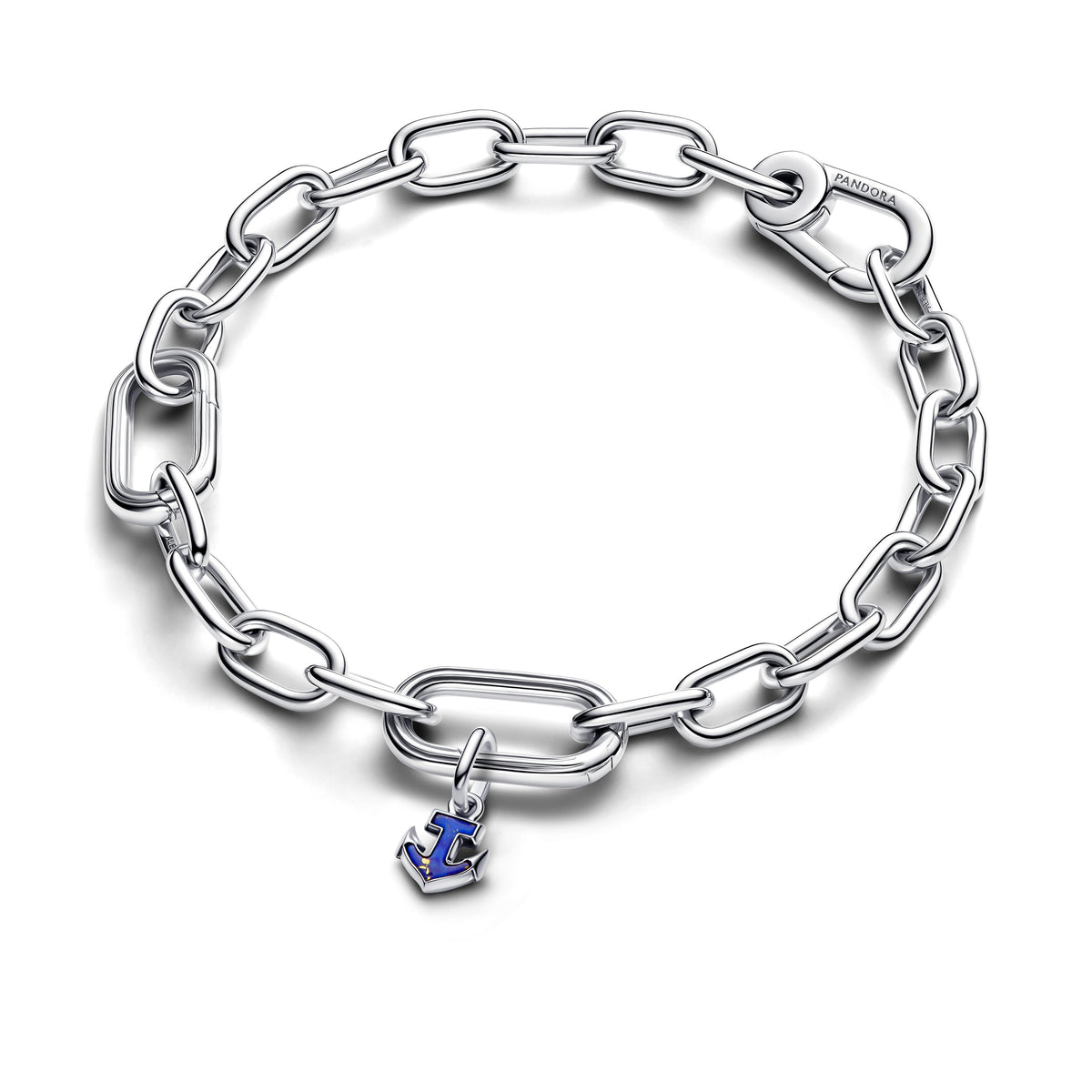 Dangle Charm – Sterling Silver – Blue Anchor Mini