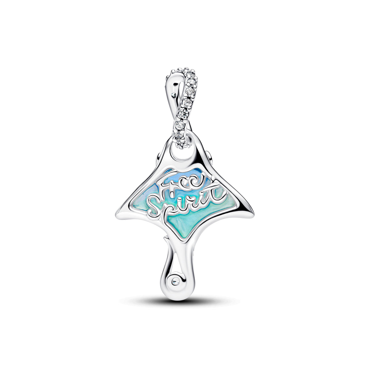 Dangle Charm – Sterling Silver – Manta Ray