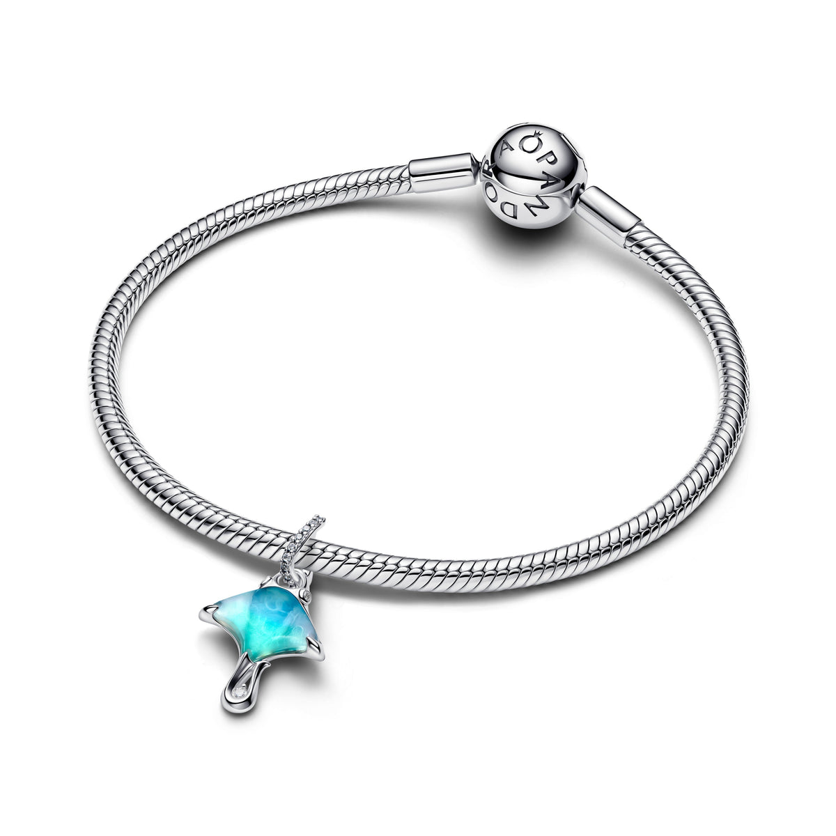 Dangle Charm – Sterling Silver – Manta Ray