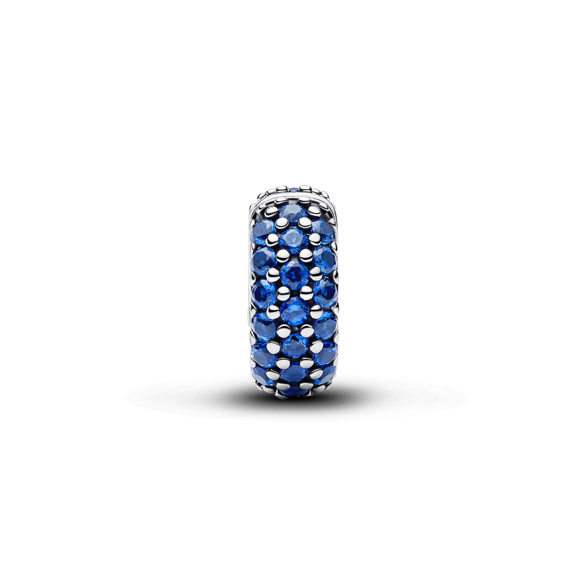Clip Charm – Sterling Silver – Royal Blue Stone