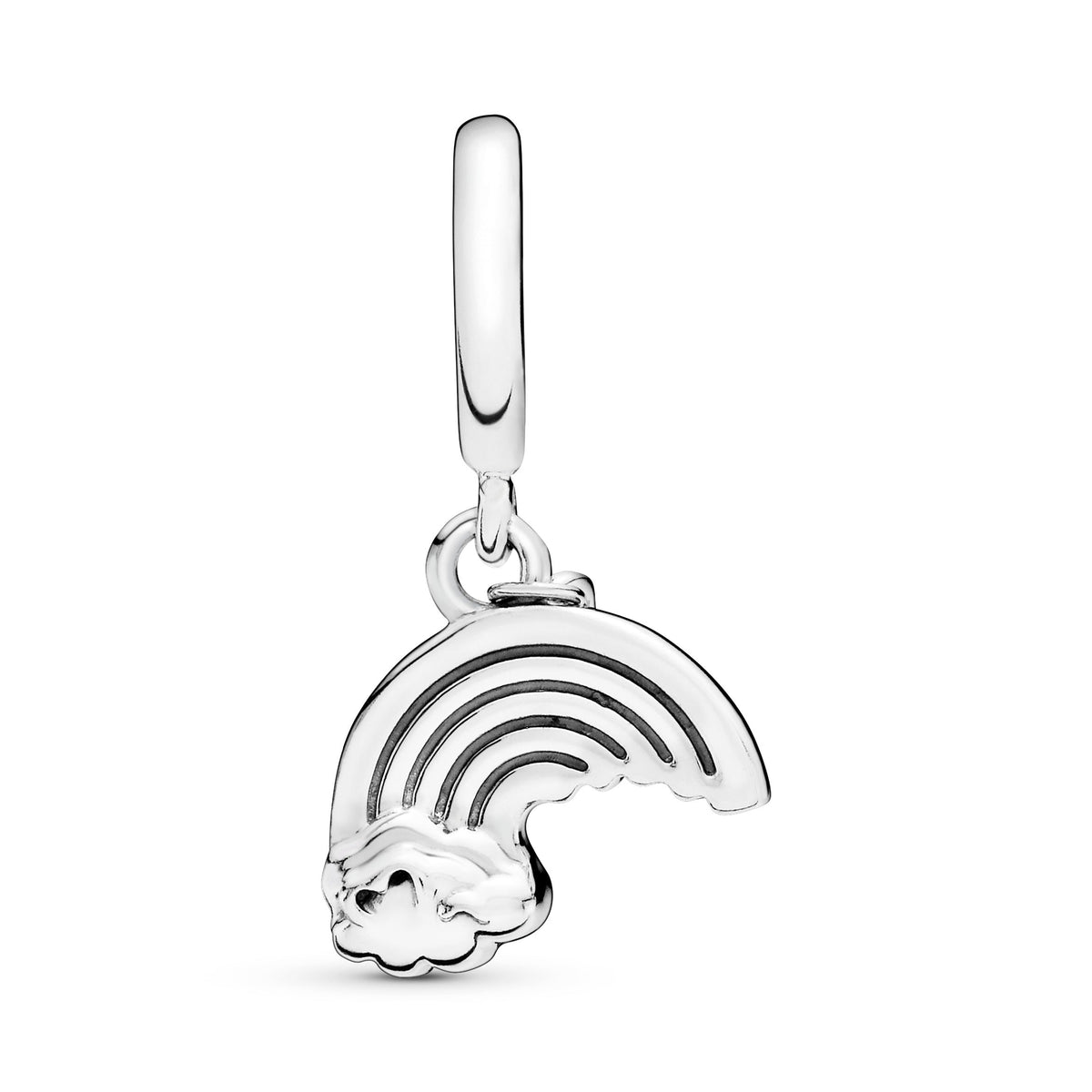 Dangle Charm – Sterling Silver – Rainbow & Cloud