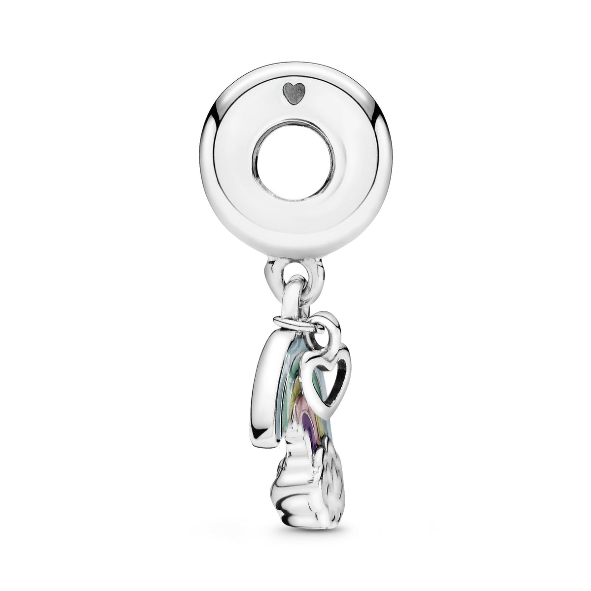 Dangle Charm – Sterling Silver – Rainbow & Cloud