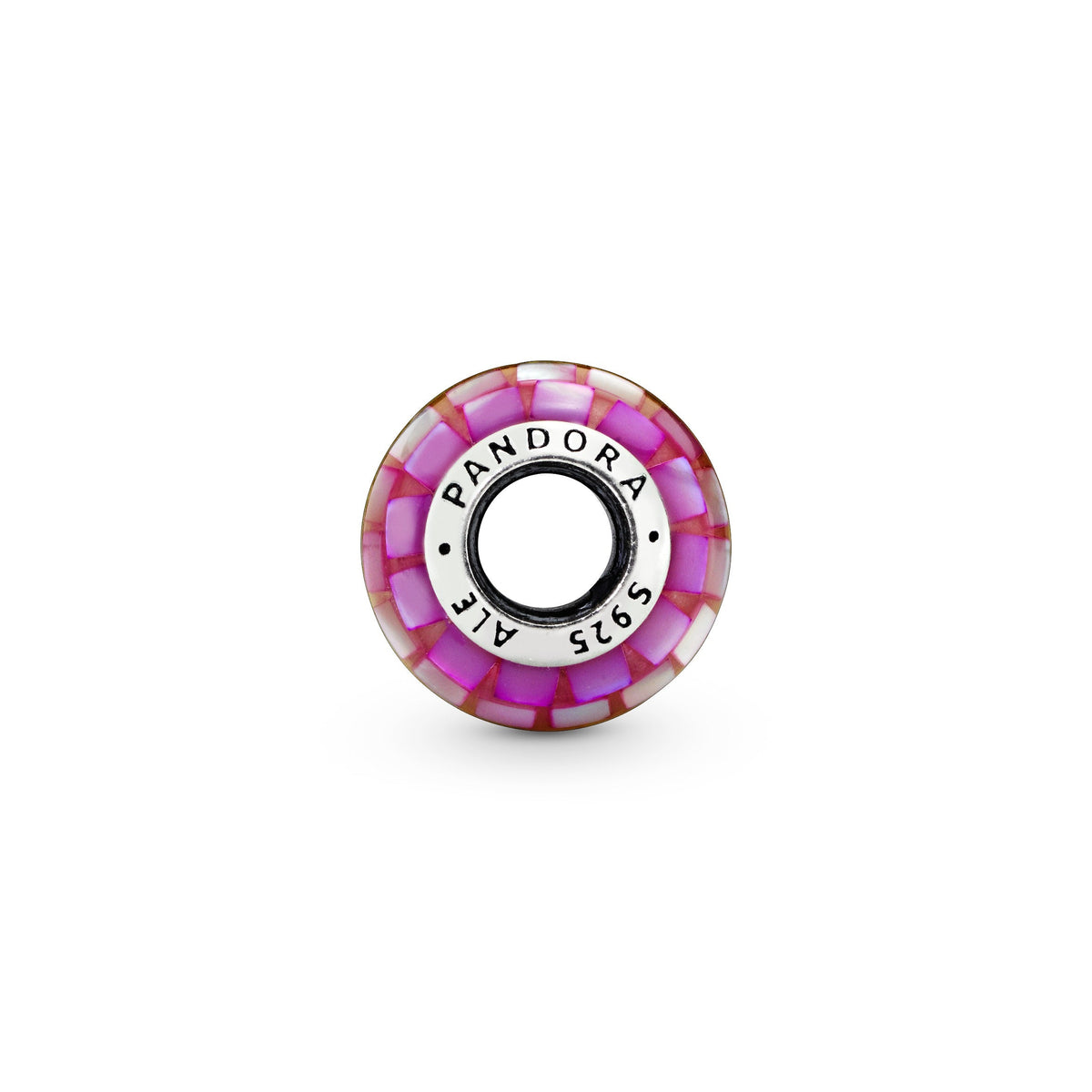 Charm – Sterling Silver – Rainbow Mosaic