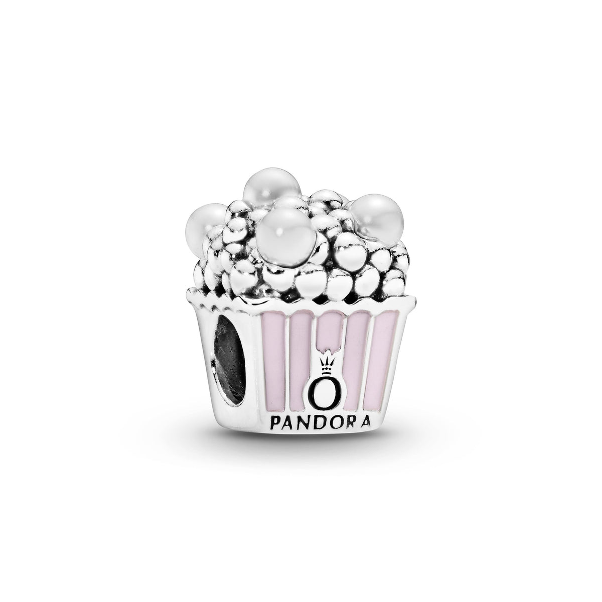 Charm – Sterling Silver – Pink Popcorn
