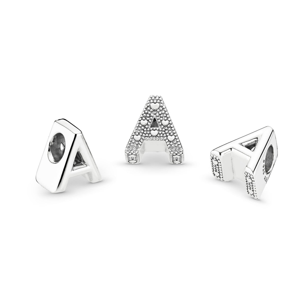 Charm – Sterling Silver – Letter A Alphabet